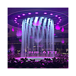 Fontaines d'eau dansantes de style moderne, rideau d'eau numérique avec lumière à motifs, fontaine pour parc, hôtel et décoration de jardin - Product Image 1