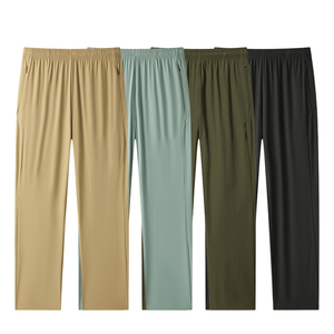 กางเกงทำงานเข้ารูปมีกระเป๋าซิปคู่วัสดุพรีเมี่ยม - Product Image 3