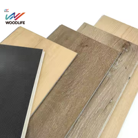 Suelo SPC Vinílico de 5mm de Espesor con Base, Tablón Vinílico de Lujo, PVC SPC, Roble Claro, Núcleo Rígido, Sistema de Clic