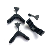 Connecteur d'angle en plastique pour bâtiment, avec barre d'espacement et goupille, à insertion directe, pour joint de porte
