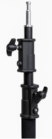 Trépied Robuste Noir Type C en Acier Inoxydable de 3.3m (3300mm) Support Lumière Flash Stroboscope pour Studio Caméra Téléphone Vidéo