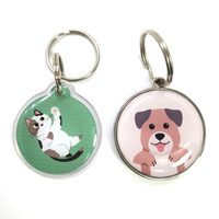Etiquetas de Identificación para Mascotas con Código QR NFC, Etiquetas de Metal Ecológicas Personalizadas de Alta Calidad al por Mayor, Etiquetas Antipérdida para Perros con Nombre de Mascota
