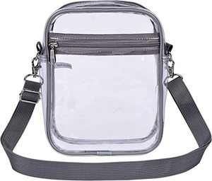 <span class=keywords><strong>Bolso</strong></span> cruzado transparente de PVC transparente personalizado para <span class=keywords><strong>mujer</strong></span>, tamaño pequeño, a la moda, <span class=keywords><strong>impermeable</strong></span>, con cremallera, caramelo para escuela, uso al aire libre, XL - Product Image 4