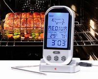 Termometer Daging Digital Nirkabel Berkualitas Baik untuk Memanggang, Mengasap, BBQ, dan Oven, Dapat Disesuaikan OEM/ODM, Mode Timer ABS