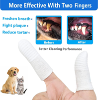 Gants de nettoyage buccal jetables pour animaux de compagnie, adaptés aux animaux de toutes tailles et types, nettoyez la bouche rapidement et maintenez l'hygiène buccale