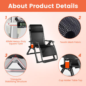 Chaise de bureau pliante multifonctionnelle moderne, lit, position allongée, assise pour salon ou chambre à coucher, meubles de maison, matériau métallique - Product Image 3