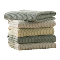 Serviettes de nettoyage de qualité fabuleuse à prix avantageux, écran à rayures assorties, lavables, pour la maison, la cuisine, les fenêtres, rouleau de chiffon en microfibre