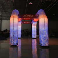 Arche gonflable sur mesure avec éclairage LED, arche gonflable hermétique pour festivals, événements commerciaux, publicité d'accueil