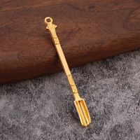 Mini-cuillère porte-clés en métal, outil d'échantillonnage, pendentif, cadeau créatif, vente en gros pour sacs et clés de voiture