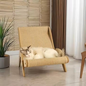 मल्टी-फंक्शनल आरामदायक सिसल बिल्ली खरोंच रीक्लियर लकड़ी सोफे हैममॉक पालतू जानवर साझा खरोंच बोर्ड प्रतिस्थापन योग्य बिल्ली बिस्तर - Product Image 4