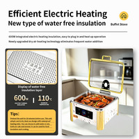 Chauffe-Plat Électrique Intelligent à Contrôle Numérique en Acier Inoxydable 304 pour Buffet de Mariage et Traiteur – Vente Directe Usine YT