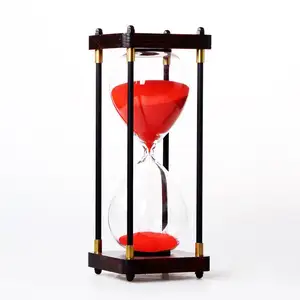 Creative iron column vintage birthday gift hourglass 15/30/45/60 minute glass hourglass timer sabbia