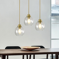 Lustre en verre moderne et élégant pour salons, couloirs, chambres et salles à manger