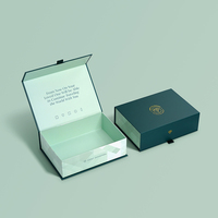 Boîte magnétique recyclable Logo taille personnalisée carton rigide emballage boîte cadeau pour parfum chapeau maquillage avec petit ruban