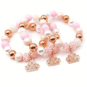 Set de Pulseras de Cuentas de Cuarzo DIY para Halloween, Lindas Pulseras de Cuentas con Diseño de <span class=keywords><strong>Fantasma</strong></span> Boo de Dibujos Animados, Chapadas en Oro, con Forma de Bola, Perfectas para Niños - Product Image 6