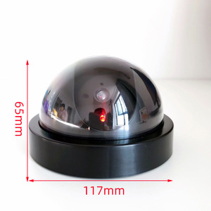 Caméra <span class=keywords><strong>de</strong></span> sécurité factice en forme <span class=keywords><strong>de</strong></span> dôme, intérieure, infrarouge, LED clignotante, simulation <span class=keywords><strong>de</strong></span> caméra <span class=keywords><strong>de</strong></span> <span class=keywords><strong>surveillance</strong></span> étanche - Product Image 3
