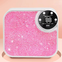 288W SUN BT-9 Séchage Rapide Bling Lampe À Ongles Sèche Machine Gel Polonais UV Led Portable Lampe À Ongles avec Couleur Diamant Strass