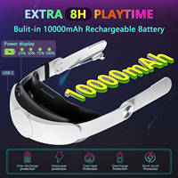 Batterie haute capacité 10000mah VR accessoires réglable étendre la sangle de tête Elite pour Meta 3
