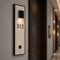 Enseignes lumineuses LED personnalisées en métal, lettres en acier inoxydable, étanches pour extérieur, numéros de maison, d'appartement, de chambre d'hôtel, de porte