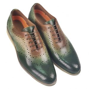 Zapatos de Hombre de Cuero Genuino, Zapatos de Punta Puntiaguda a la Moda, Zapatos Casuales de Cuero de Vaca de Primera Calidad para Hombre - Product Image 2