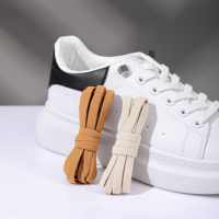 1 paire de lacets sans attache lacets à boucle en métal baskets enfants adultes chaussures rondes lacets avec serrure en métal