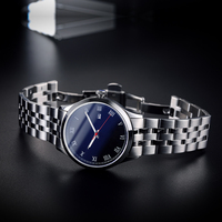 Montre à quartz pour homme, logo personnalisé, luxe, simple, mouvement Miyota, 42 mm, acier inoxydable 316L, verre saphir, étanche 10 ATM, lumineuse