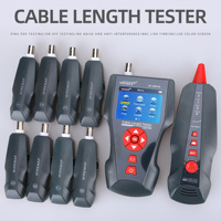 Probador de Cables de Red Multifunción NF-8601W, RJ45, RJ11, BNC, POE, PING, Prueba de Interferencia, Rastreador de Cables de Red