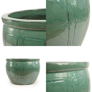 Pots à fleurs modernes en céramique émaillée durables de 1 mètre avec drainage pour bonsaï d'intérieur - Jardinières de sol en gros - Product Image 5