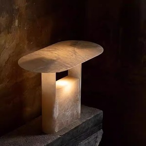 Lampe de table moderne minimaliste en marbre, lumière chaude LED E27, commande par interrupteur, pour hôtel, salle d'exposition, décoration intérieure - Product Image 3
