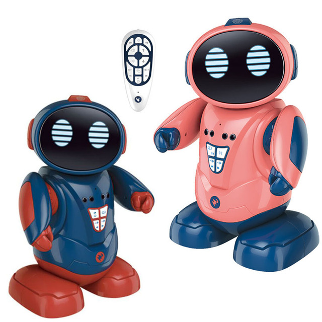 Intelligent Speech Recognition RC Robot 360 Degree Rotation Programming Fingerprint Sensor Educational Plastic Electronic Toy