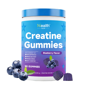 Gomitas de Creatina de Marca Privada al por Mayor, Sabor Frambuesa Azul, 5g, Crecimiento Muscular, Fuerza, Atletas, Sin GMO, Veganas, Sin Azúcar, OEM - Product Image 1