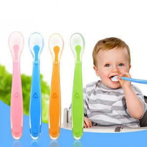 Cuchara de Silicona para Bebés, Libre de BPA, de Grado Alimenticio, para el Aprendizaje de la Alimentación, Venta al Por Mayor - Product Image 2