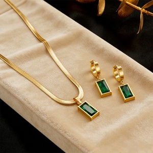 Women Dainty Jewelry <b>Set</b> Stainless Steel 18k Gold Zircon Heart Eye Layered Pendant Necklace Earrings <b>Bracelet</b> <b>Set</b> Waterproof - Product Image 4