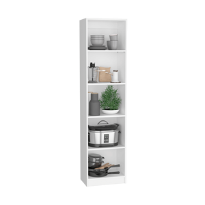 Juego de Sala de Estar Clawson de 4 Piezas con 4 Librerías Blancas y Estantes para Libros - Product Image 5