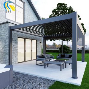 ซุ้มไม้เลื้อยกลางแจ้งกันน้ำกันลมพร้อมผ้าม่านบังแดด - Product Image 3