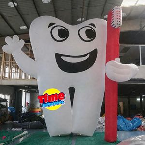 Palloncino gonfiabile tempo clinica dentale pubblicità esterna gigante in PVC impermeabile resistente denti modello personalizzato Logo dentale - Product Image 2
