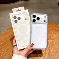Coque de téléphone magnétique antichoc en TPU et PC Victor, épaisseur 2,0 mm, grande fenêtre pour appareil photo, transparente et anti-rayures, vente en gros