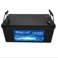 VELA VB120200 12.8V 200Ah LiFePO4 Baterai Penyimpanan Energi Surya Siklus Dalam untuk Sistem Off-Grid Pedesaan, Penggunaan Luar Ruangan RV, Bersertifikasi CE 5000
