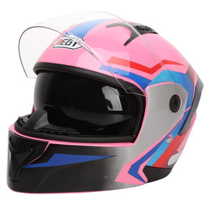 Casque de <span class=keywords><strong>moto</strong></span> japonais élégant et intelligent pour femme, style thaïlandais, imprimé, drôle, intégral, rabattable, en ABS allemand, pour homme - Product Image 4