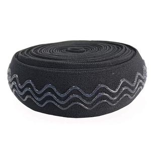Banda de agarre elástica de silicona antideslizante para coser técnicas tejidas con <span class=keywords><strong>cord</strong></span>ón de elasticidad de correa de nailon Spandex elástico - Product Image 5