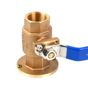 Vanne en laiton personnalisée Accessoires de <span class=keywords><strong>bateau</strong></span> Vanne à boisseau sphérique durable conçue à long manche pour l'eau gazole - Product Image 2