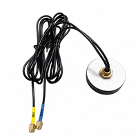 Antenne de cabinet combo GPS 4G 28dBi 5dBi Gain Câble RG174 3m Connecteur SMAMale Impédance 50 Ohm Polarisée verticalement Diamètre de montage 48mm