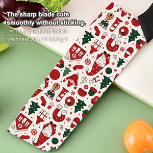 Ensemble de couteaux de cuisine à vendre, porte-couteaux, couteaux de chef tranchants, lames en céramique, manches en plastique, écologiques, vente en gros, livraison rapide - Product Image 3