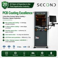 Machine de revêtement par pulvérisation sans contact à vision intelligente 3 axes, haute précision ±0,015 mm, avec convoyeur à largeur automatique et caméra allemande pour PCB