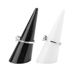 Cone <span class=keywords><strong>Acrylic</strong></span> <span class=keywords><strong>Ring</strong></span> <span class=keywords><strong>Display</strong></span> Đứng Đen/Trắng/Minh Bạch Trang Sức Hiển Thị Đạo Cụ Nhẫn Chủ Ngón Tay Tail <span class=keywords><strong>Ring</strong></span> Cơ Sở Bán Buôn AL033 - Product Image 2