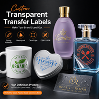 Étiquettes de transfert transparentes personnalisées, autocollants en film transparent imperméables pour verre, plastique, métal, céramique, OEM, ODM