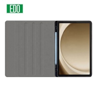 Casing Tablet PU Pelindung Penuh untuk Tab, Keyboard Nirkabel Magnetik yang Dapat Dilepas, Casing Tablet