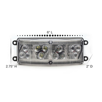 Feux stroboscopiques d'urgence à montage en surface LED à 180 degrés - Feux d'avertissement pour les camions de pompiers