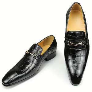 รองเท้าลำลองผู้ชายคุณภาพสูง ทำมือ หนังแท้ ทันสมัยและคลาสสิก เหมาะสำหรับใส่ทำงาน สีเขียว - Product Image 6