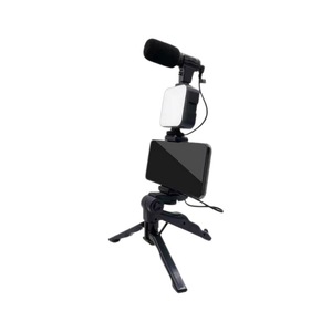 LED Video Licht Mikrofon Stativ Kit Fernbedienung für Telefon Kamera Video Vlog Fotografie für <span class=keywords><strong>Tick</strong></span> Tock Studio Light - Product Image 6